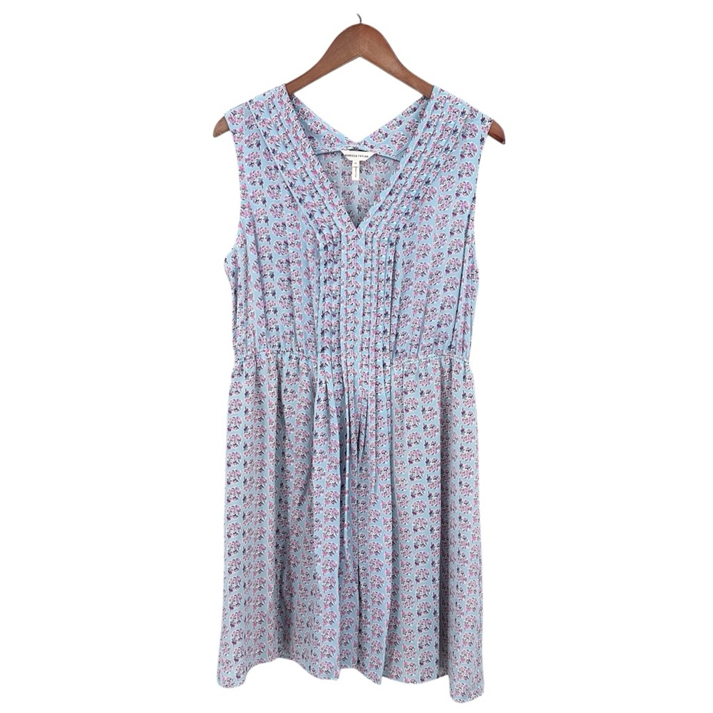 REBECCA TAYLOR Dress Ditzy Floral Print 100% Silk